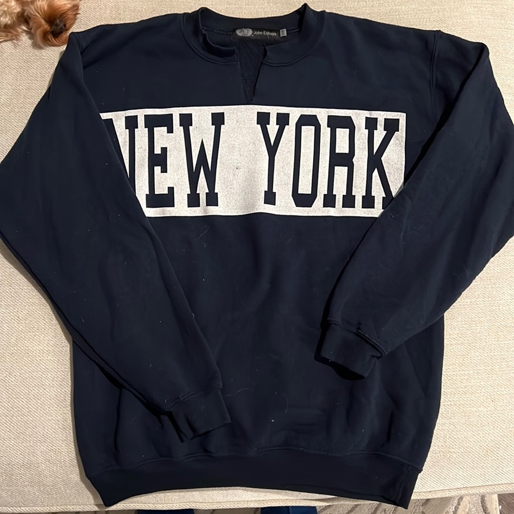 John Eshaya NEW YORK Sweatshirt Size S
